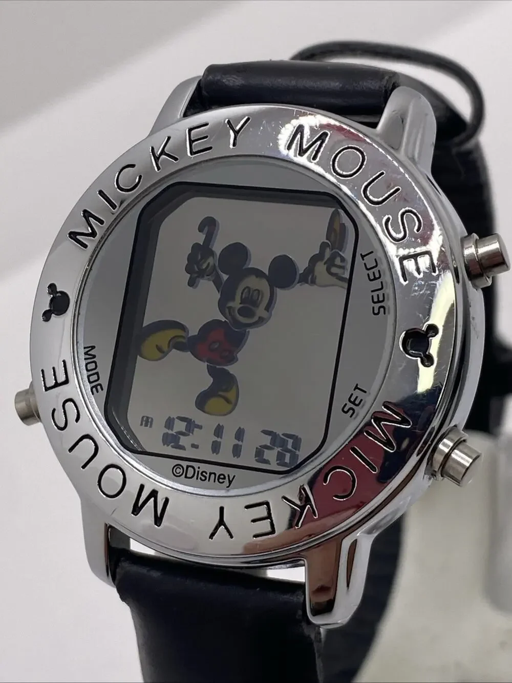 Vintage Seiko Lorus Unisex Mickey Mouse Disney Watch Works New Battery